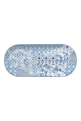Fuente de porcelana Indigo - 34 x 15,8 x 1,8 cm