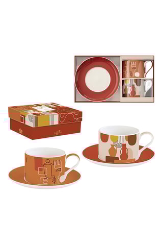 Juego de café de porcelana Terracotta - 2 personas