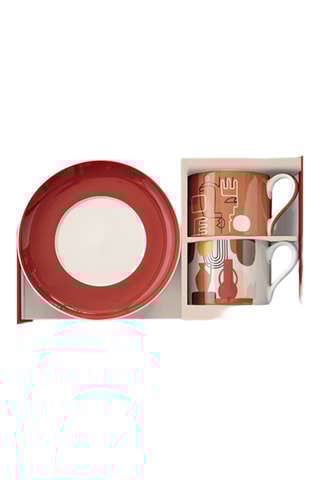 Juego de café de porcelana Terracotta - 2 personas