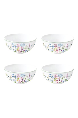 4 boles de porcelana Floraison - 15 cm