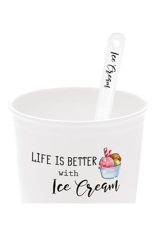 2 boles y 2 cucharas de porcelana Kitchen Elements