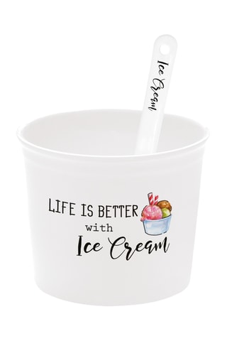 2 boles y 2 cucharas de porcelana Kitchen Elements