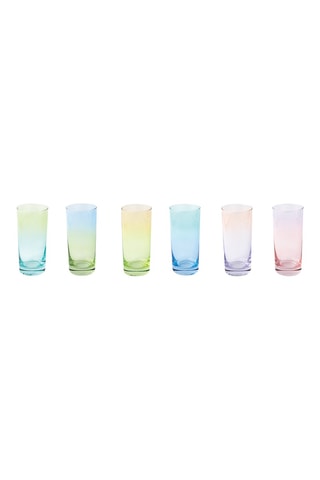 6 vasos Rainbow - 49 cl