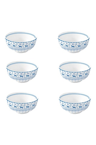 6 boles de porcelana Exotic Vibes - 12 cm