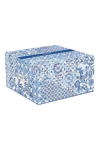 Taza y platillo de porcelana Indigo