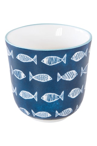 6 tazas de café de porcelana Sea Shore - 15 cl