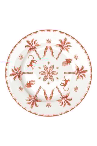 6 platos de postre de porcelana Exotic Vibes - 19 cm