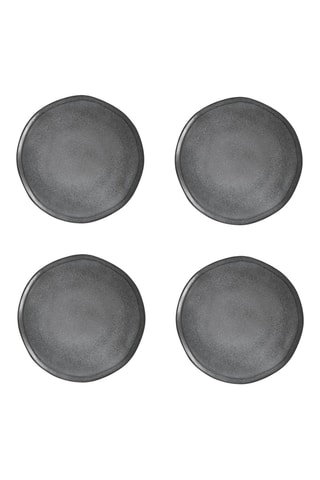 4 platos llanos de gres Essential - 26,5 cm