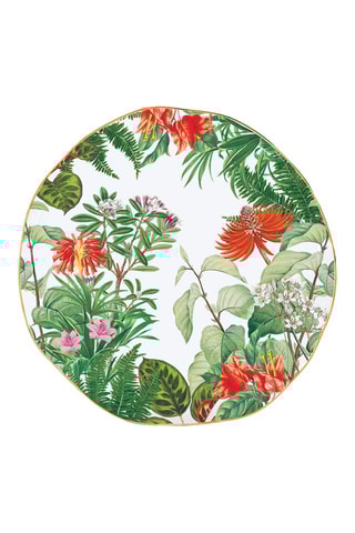 6 platos de postre de porcelana Exotica - 16 cm