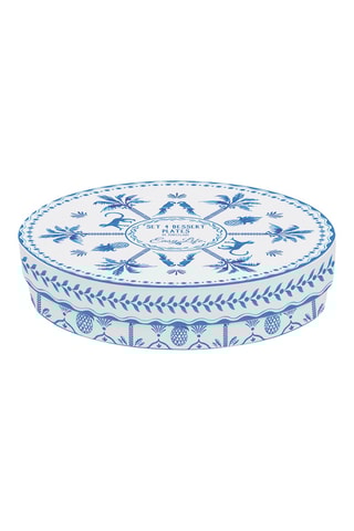 4 platos de postre de porcelana Exotic Vibes - 19 cm