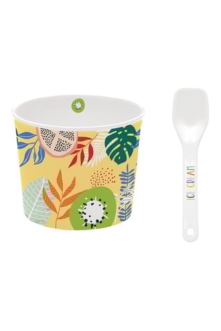 Vajilla de porcelana para helado Tutti Frutti - 4 personas