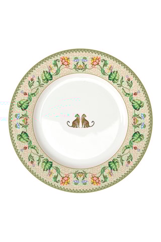 6 platos llanos de porcelana Jungle Vibes - 27 cm