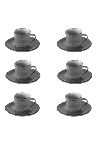 Juego de café de gres Essential - 6 personas