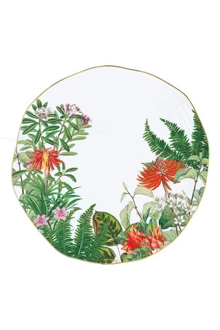 4 platos llanos de porcelana Exotica - 26 cm