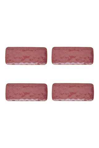 4 platos de porcelana Interiors - 36 × 16 cm