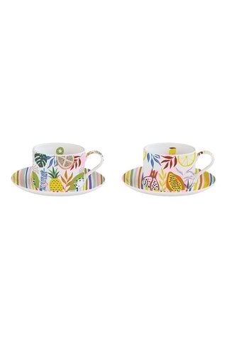 Juego de café de porcelana Tutti Frutti - 2 personas