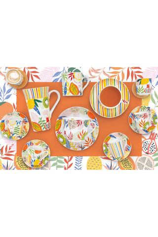 Juego de café de porcelana Tutti Frutti - 2 personas