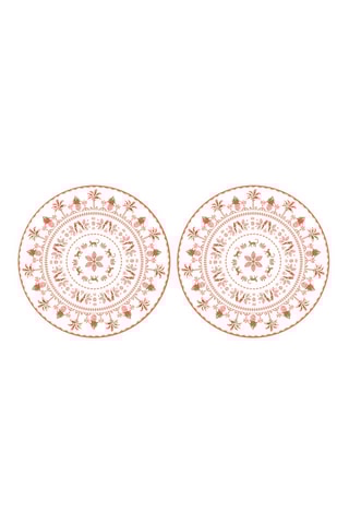 2 manteles individuales Exotic vibes - 34,5 x 34,5 cm - Azul