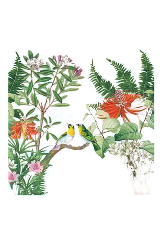 20 servilletas Exotica - Blanco - Azul