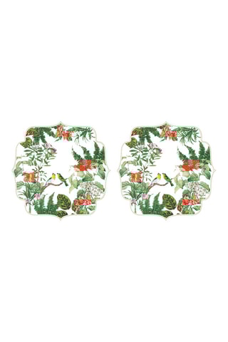 2 manteles individuales Exotica - 34,5 x 34,5 cm - Azul