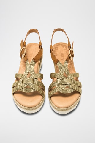 Sandales compensées Elif - Beige et écru