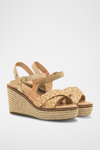 Sandales compensées Claire - Beige