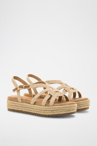 Sandales plateformes Amelie - Beige