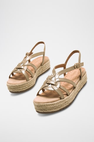 Sandales plateformes Amelie - Beige