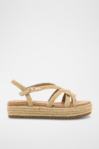 Sandales plateformes Amelie - Beige
