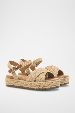 Sandales plateformes Amelie - Beige