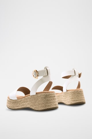 Sandales plateformes Giorgia - Blanc