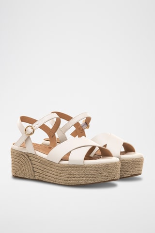 Sandales compensées Amad - Blanc