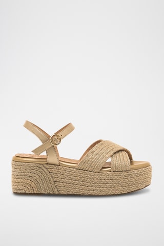 Sandales compensées Amad - Beige