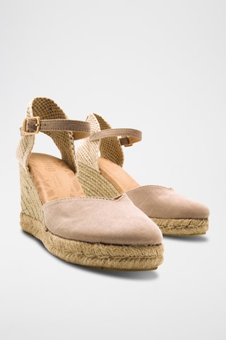 Espadrilles compensées Louisa - Taupe