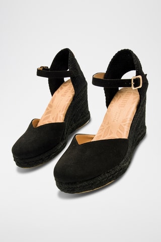 Espadrilles compensées Louisa - Noir