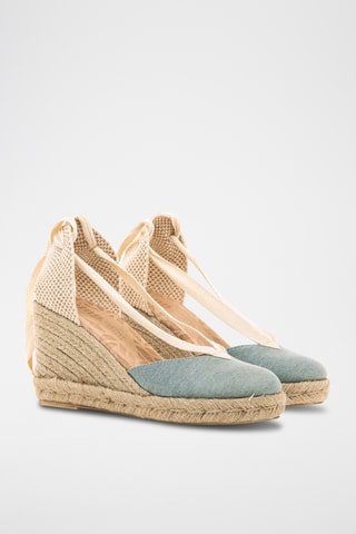 Espadrilles compensées Louisa - Ciel