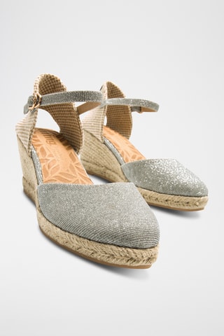 Espadrilles compensées Austen - Argenté 