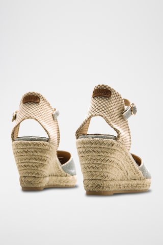 Espadrilles compensées Austen - Argenté 