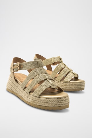 Sandales compensées Lydia - Beige