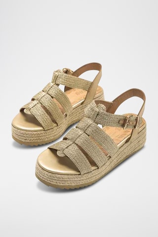 Sandales compensées Lydia - Beige