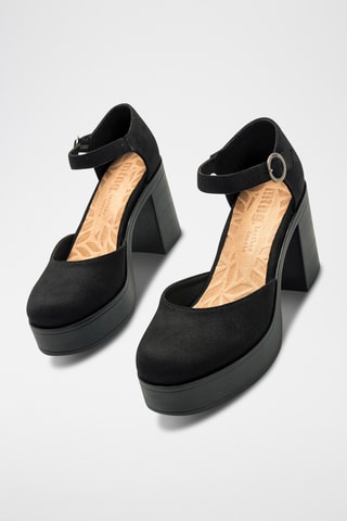 Sandales à talons Sixties - Noir