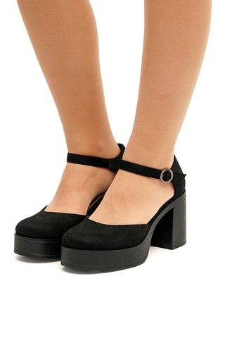 Sandales à talons Sixties - Noir