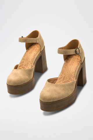 Sandales à talons Sixties - Beige