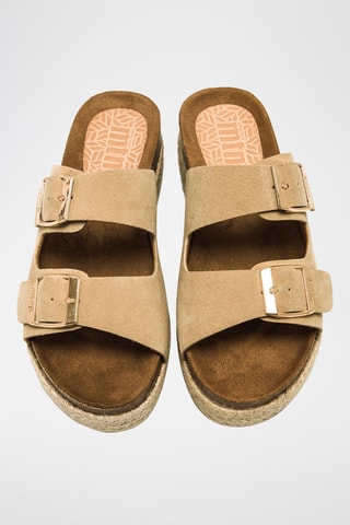 Mules plateformes Perla - Beige