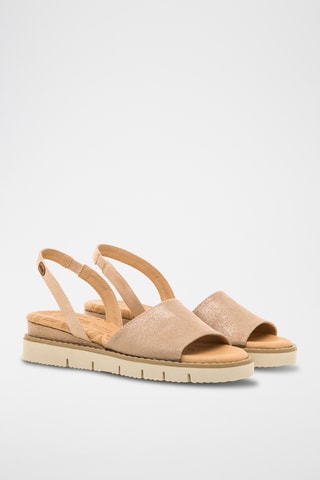 Sandales compensées Siren - Doré rose