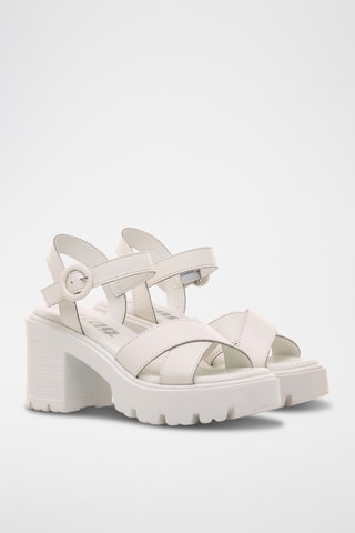 Sandales à talons Emeline - Blanc