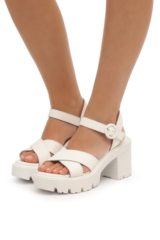 Sandales à talons Emeline - Blanc