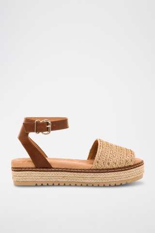 Sandales plateformes Amelie - Marron