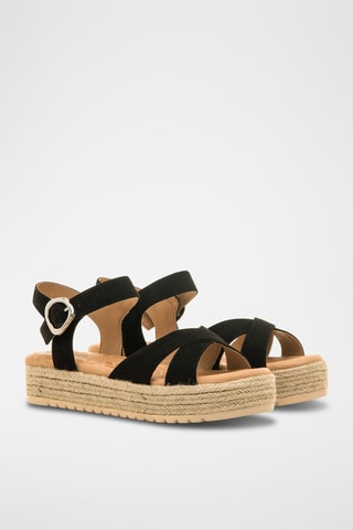 Sandales plateformes Amelie - Noir