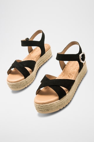 Sandales plateformes Amelie - Noir